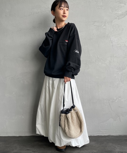 NANGA（ナンガ） トレーナー スウェット 別注 ワンポイントロゴ刺繍