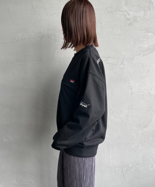 NANGA（ナンガ） トレーナー スウェット 別注 ワンポイントロゴ刺繍