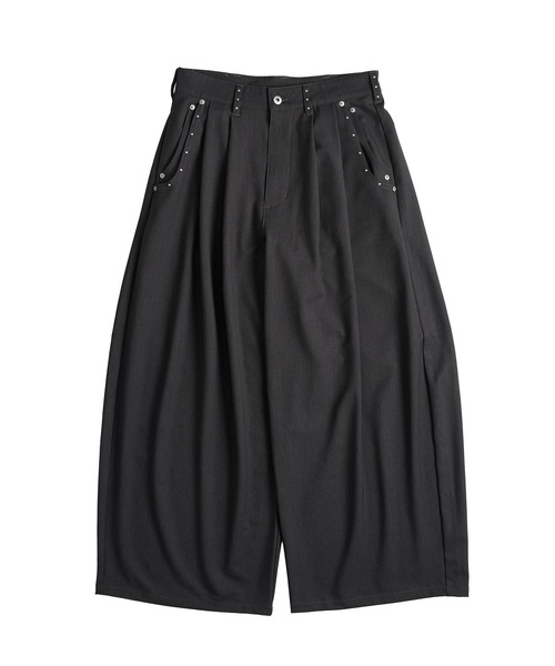 WISH FOR EVER 完売品　スーパーバギースタッズスラックス　ストライプ WISH FOR EVER（ウィッシュフォーエバー） スラックス ASSORT SUPER