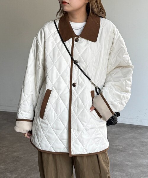 鳥】「KELEN / ケレン」 レース切替デザインブルゾン PARMO