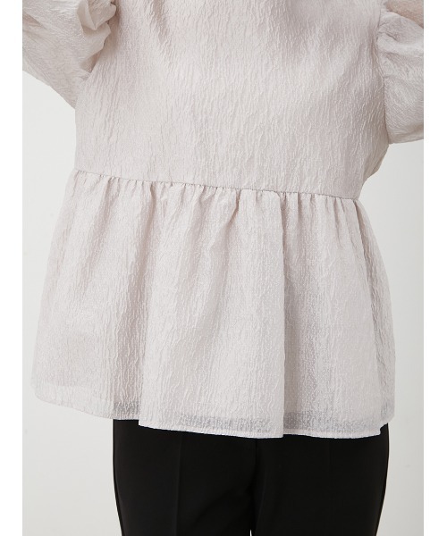 「Mila Owen」 半袖ブラウス 0 ブラック レディース_画像9