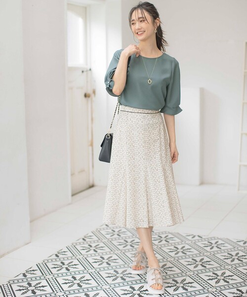 「ANY SIS」 半袖ブラウス 2 グレー レディース_画像2