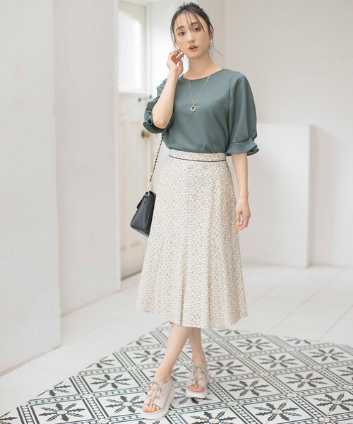 「ANY SIS」 半袖ブラウス 2 グレー レディース_画像3