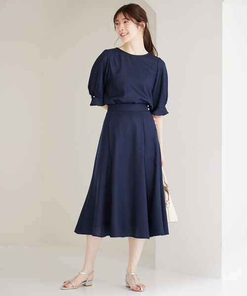 「ANY SIS」 半袖ブラウス 2 グレー レディース_画像6