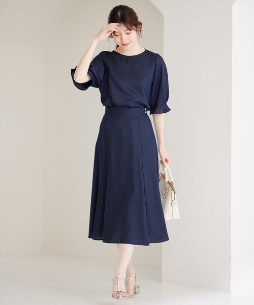 「ANY SIS」 半袖ブラウス 2 グレー レディース_画像7