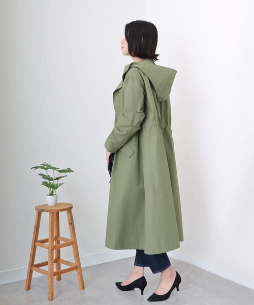 「libelle more」 「MARBLEWALTZ」トレンチコート L グレイッシュベージュ レディース_画像4