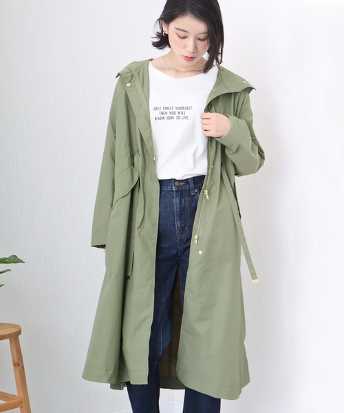 「libelle more」 「MARBLEWALTZ」トレンチコート L グレイッシュベージュ レディース_画像7