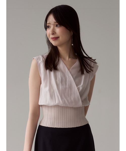 「FRAY I.D」 ノースリーブブラウス ONE SIZE ブラック レディース_画像2