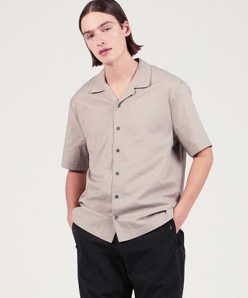 「JAMES PERSE」 半袖シャツ 2 グレー メンズ_画像2