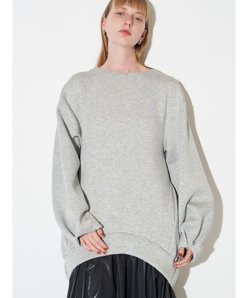 極美品✨ELENDEEK エレンディーク フェイクファージレ グレー ELENDEEK（エレンディーク） ワンピース フォームドッキングワンピース