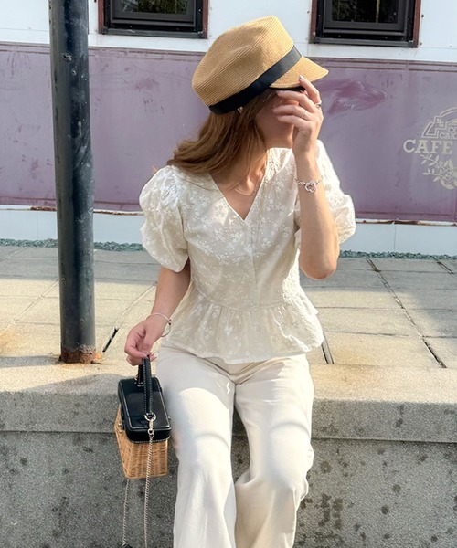 「classicalelf」 半袖ブラウス LARGE ブラック レディース_画像2