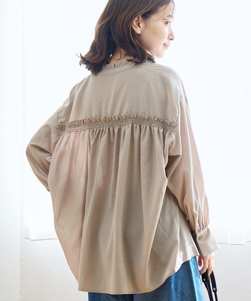 coen（コーエン） ブラウス シャツ 「洗濯機洗い可・防しわ