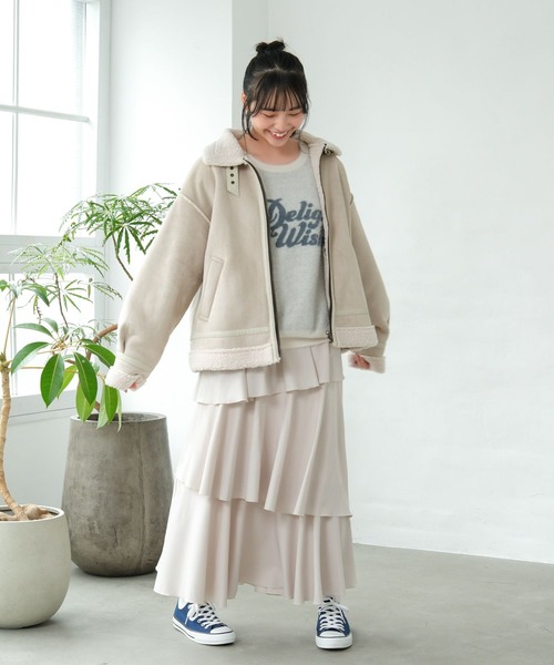 GLOBAL WORK（グローバルワーク） ムートンコート ボアコート フェイク