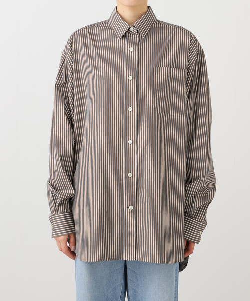 ドゥーズィエムクラス　ストライプオーバーシルエットシャツ Deuxieme Classe（ドゥーズィエムクラス） ブラウス シャツ Filroi