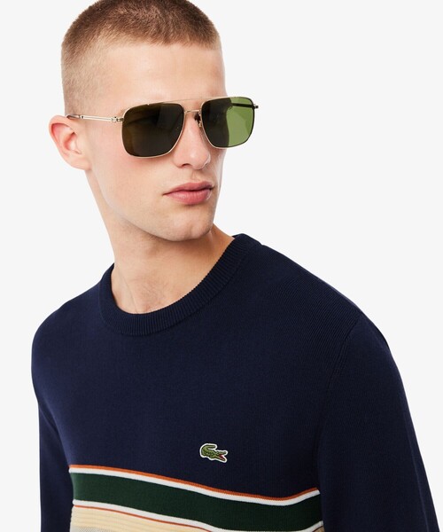 LACOSTE（ラコステ） セーター ニット フレンチメイドパネルボーダー