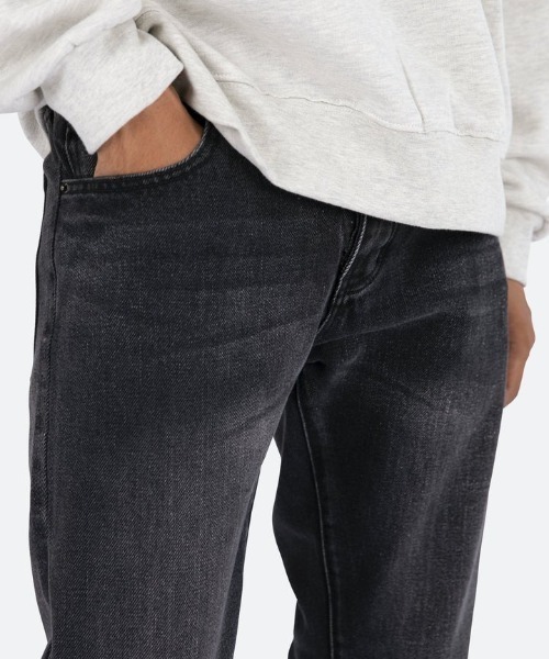 mnml（ミニマル） 加工デニムパンツ 32 ブラック メンズ : ZOZOTOWN