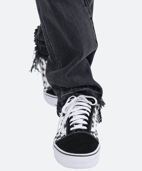 mnml（ミニマル） 加工デニムパンツ 32 ブラック メンズ : ZOZOTOWN