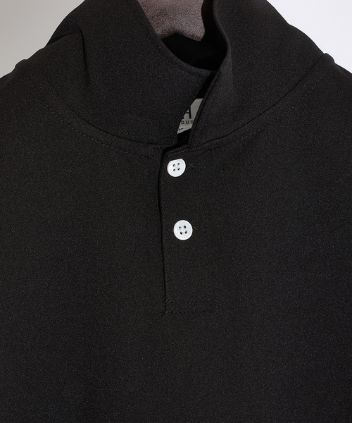 「AH ABAHOUSE」 7分袖ポロシャツ 46 チャコールグレー メンズ_画像6