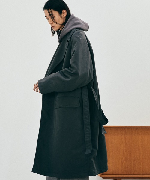 WYM LIDNM 「WYM LIDNM」 チェスターコート M チャコール メンズ