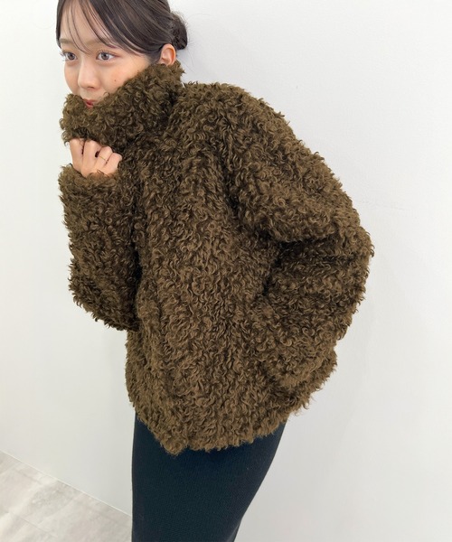 notch. プードルファージャケット/ベージュ notch. プードルファージャケット/ベージュ notch.｜プードルファー