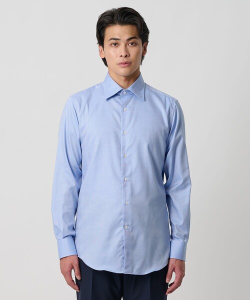 A DAY IN THE LIFE シャツ ツイル セミワイドカラーシャツ-イージー