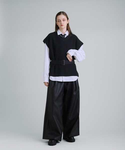 「SOCCE」 半袖ニット X-LARGE ライトグレー メンズ_画像4