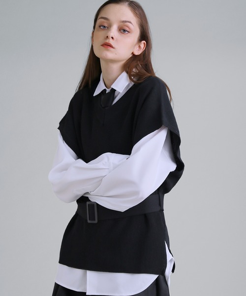 「SOCCE」 半袖ニット X-LARGE ライトグレー メンズ_画像8