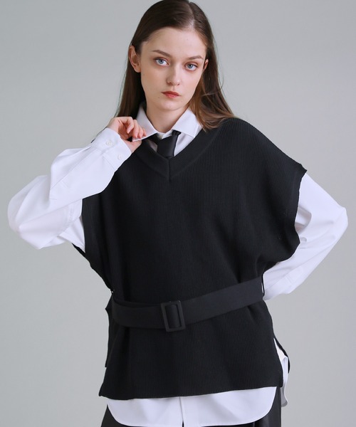 「SOCCE」 半袖ニット X-LARGE ライトグレー メンズ_画像9