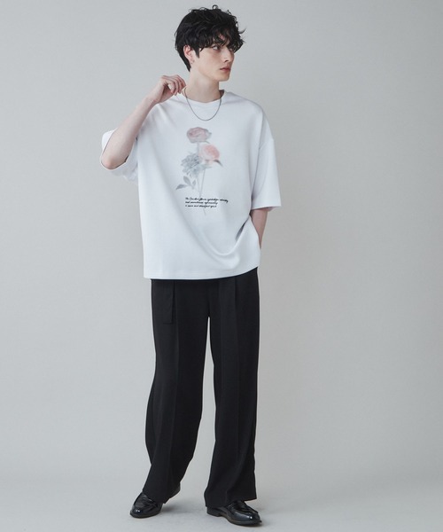 「LUCY」 半袖Tシャツ MEDIUM ホワイト メンズ_画像2