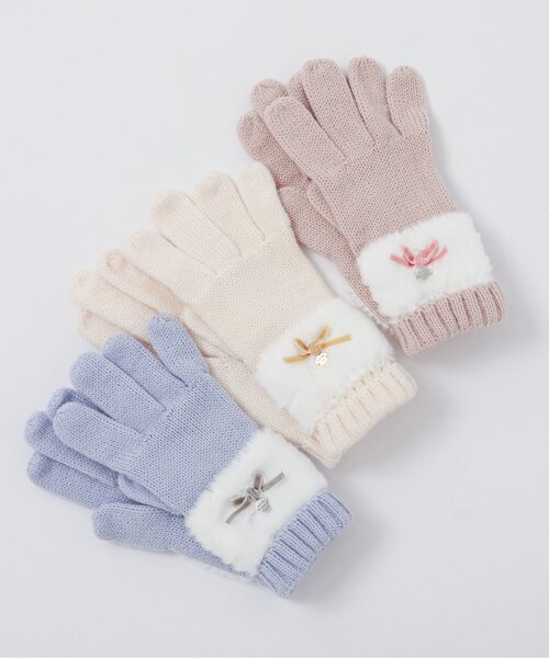 apres les cours（アプレレクール） 手袋 「ジュニア対応」リボン