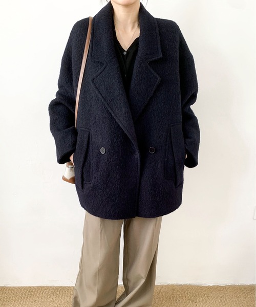 ディケイドクラシック（DECADE CLASSIC）/DECADE CLASSIC ウールカシミヤピーコート DECADE CLASSIC（ディケイドクラシック） ピーコート pコート ウール