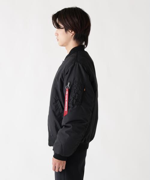 【あか】ALPHA INDUSTRIES MA-1 ブラック メンズM Alpha Industries（アルファ・インダストリーズ） ma1 ma-1 メンズ