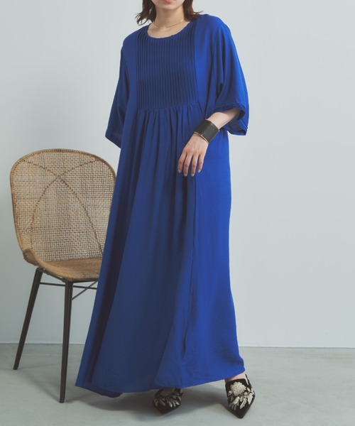 「Libra Cue」 半袖ワンピース FREE ブルー レディース_画像9