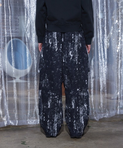 A2oカーゴパンツ ブラック a2o カーゴパンツ 「a2o」パイピングバギーナイロンパンツ メンズ