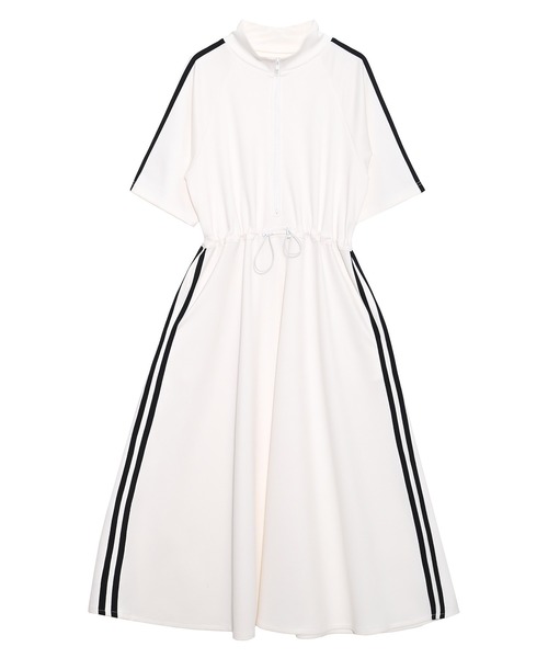 「PUNYUS」 半袖ワンピース 2 レッド レディース_画像4