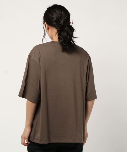 「N.O.R.C」 半袖Tシャツ M ダークブラウン レディース_画像5