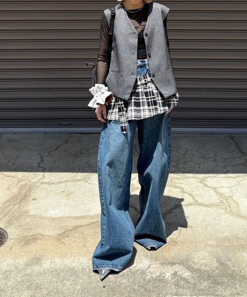 [chuclla] Denim брюки M голубой женский 