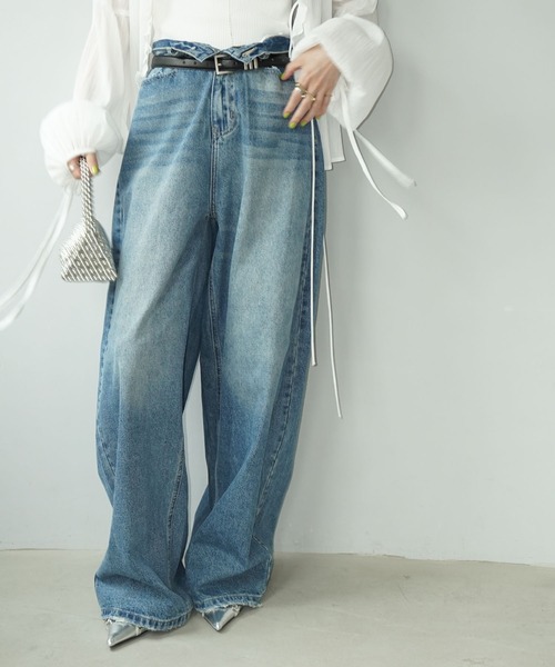 [chuclla] Denim брюки M голубой женский 