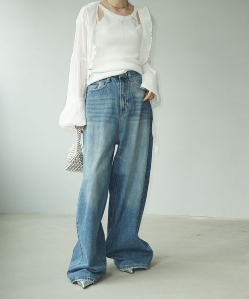 [chuclla] Denim брюки M голубой женский 