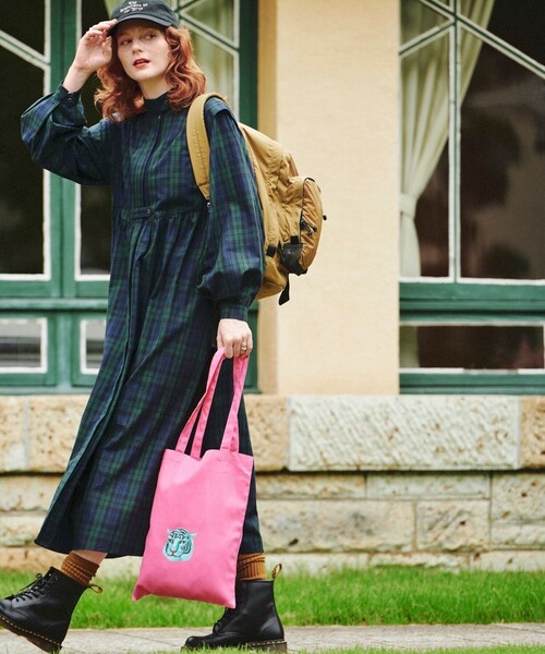 FREAK'S STORE（フリークスストア） 長袖ワンピース フリ- ブラウン