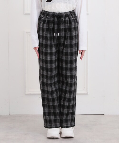 PINK-latte（ピンクラテ） パンツ 裏起毛イージーロングパンツ キッズ