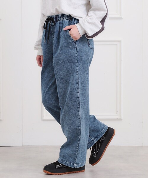 PINK-latte（ピンクラテ） パンツ 裏起毛イージーロングパンツ キッズ