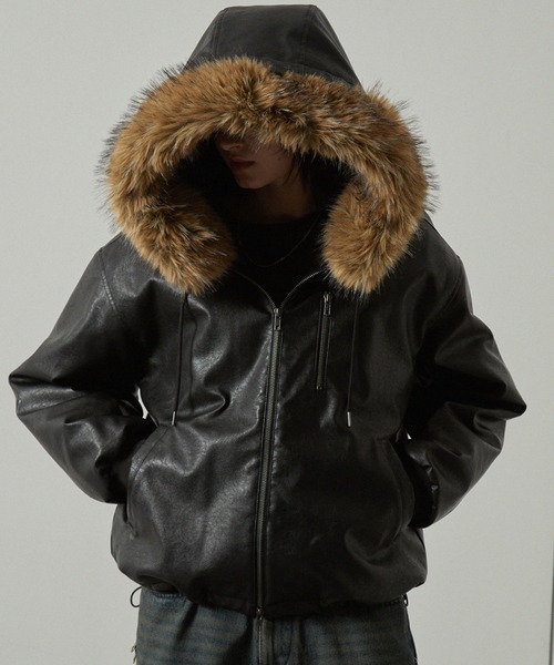 ブルゾン アウター 「Alfred Alex」2WAYヴィンテージライクオーバー