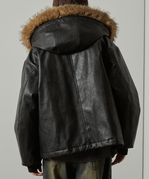 ブルゾン アウター 「Alfred Alex」2WAYヴィンテージライクオーバー