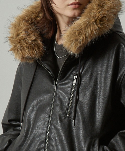 ブルゾン アウター 「Alfred Alex」2WAYヴィンテージライクオーバー