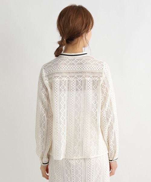 「Andemiu」 長袖ブラウス FREE アイボリー レディース_画像4