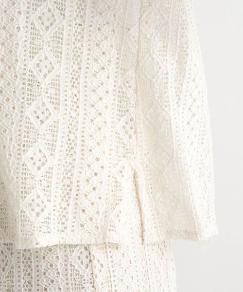 「Andemiu」 長袖ブラウス FREE アイボリー レディース_画像6