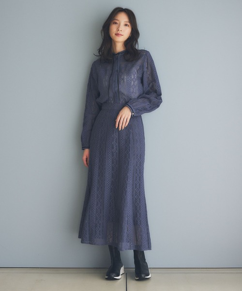 「Andemiu」 長袖ブラウス FREE アイボリー レディース_画像7