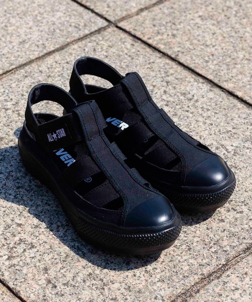 「CONVERSE」 フラットサンダル 24cm ブラック レディース_画像3