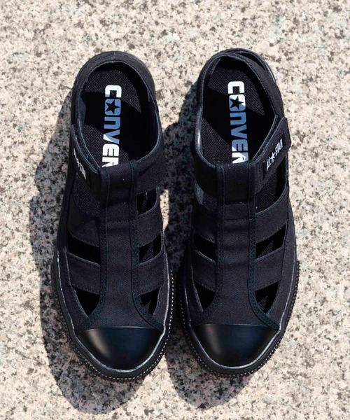 「CONVERSE」 フラットサンダル 24cm ブラック レディース_画像8